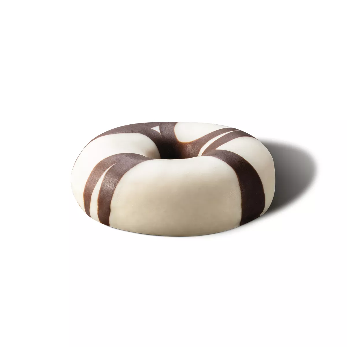 white chocolate donut