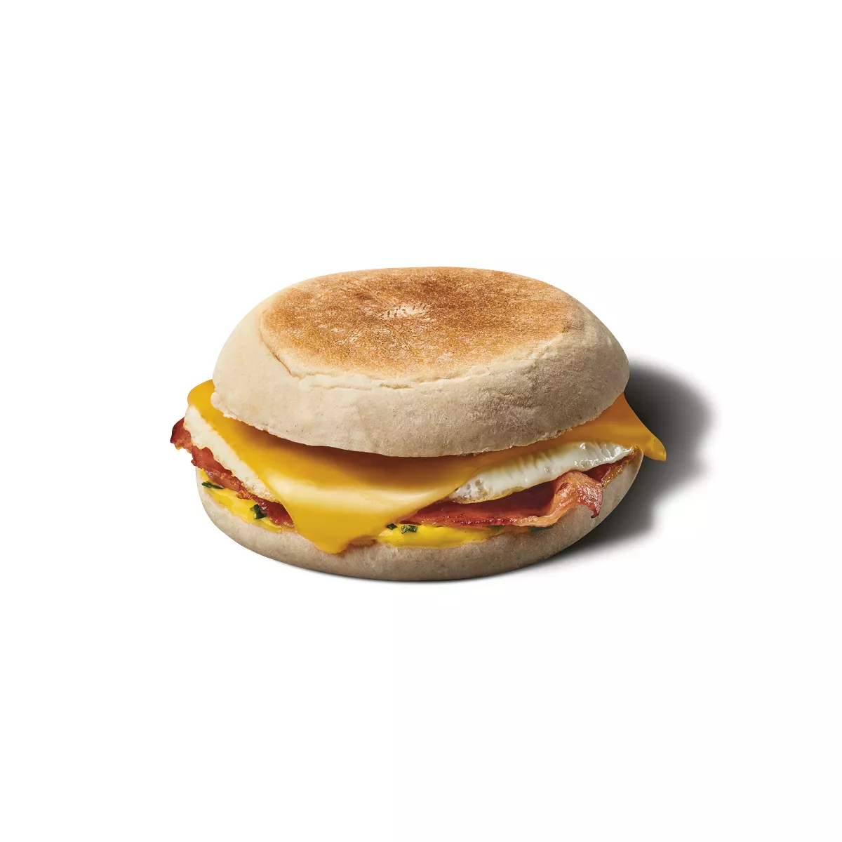 Egg and bacon muffin 